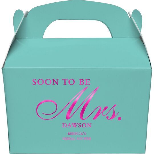 Elegant Soon to be Mrs. Gable Favor Boxes